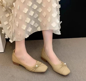 Xajzpa Low order shoes for women's spring summer new flat bottom versatile shoes simple comfortable casual daily single shoes